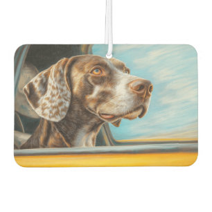 Spotted Dog on a Car Adventure Art Print Air Freshener