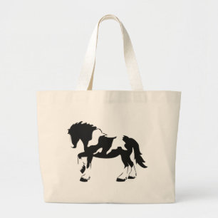 Spotted Draught Horse Large Tote Bag