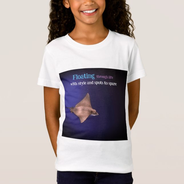 Spotted eagle ray underwater T-Shirt (Front)