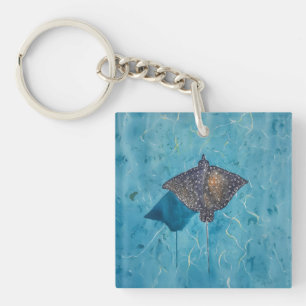 Spotted Eagle Stingray - Ocean Key Ring