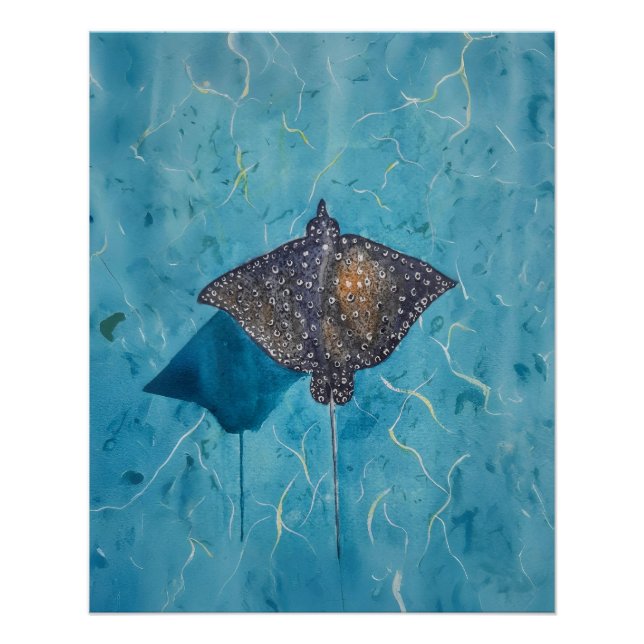 Spotted Eagle Stingray - Ocean Poster (Front)