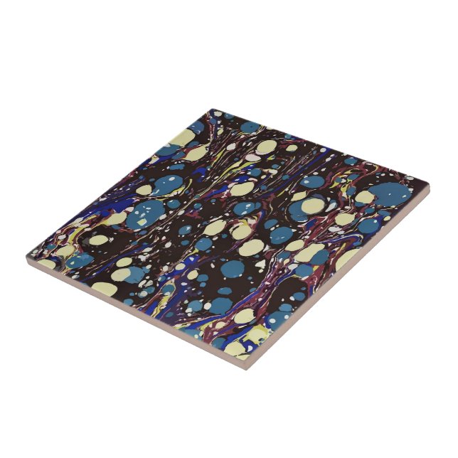 Spotted Faux Marble Stone Ceramic Tile (Side)