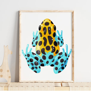 Spotted Frog Digital Print   Frog Wall Print