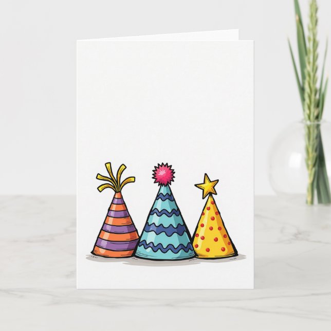 Spotted Hat Birthday Card (Front)