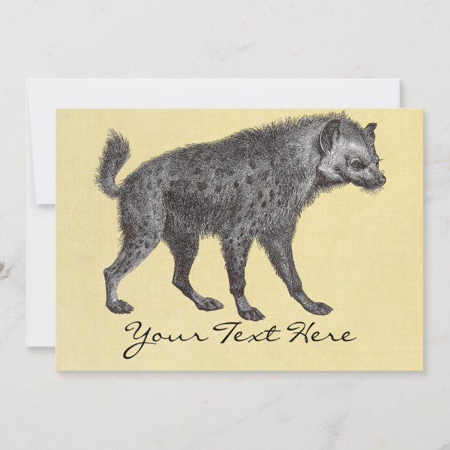 Spotted Hyena Invitation (Front)