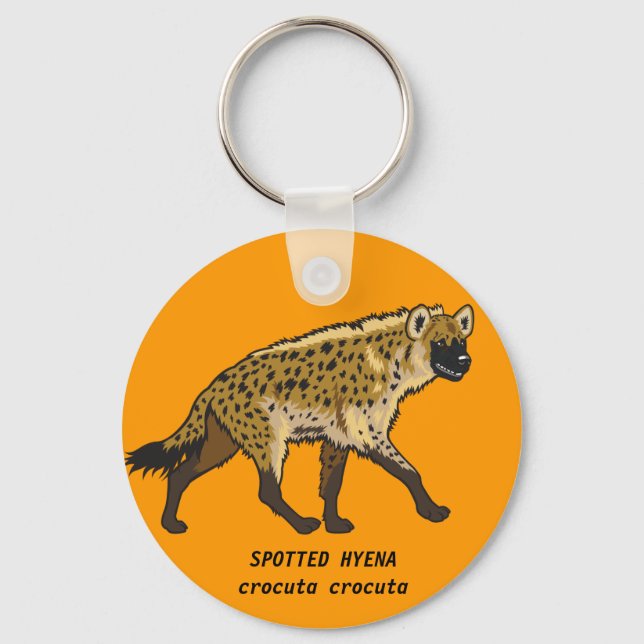 spotted hyena key ring (Front)