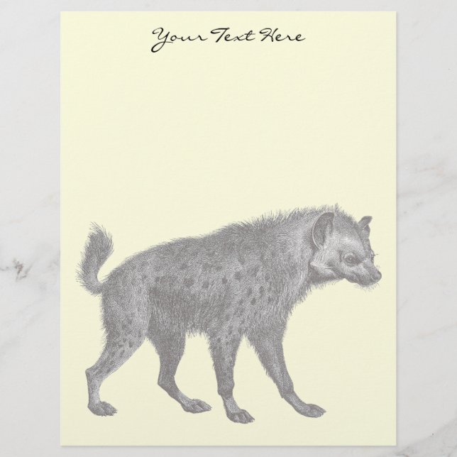 Spotted Hyena Letterhead (Front)