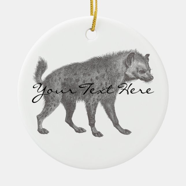 Spotted Hyena Ornament (Front)