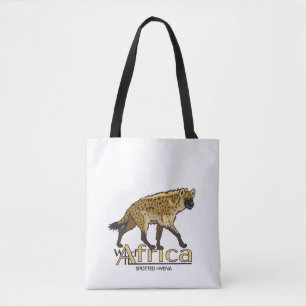 Spotted hyena. Wild Africa Tote Bag