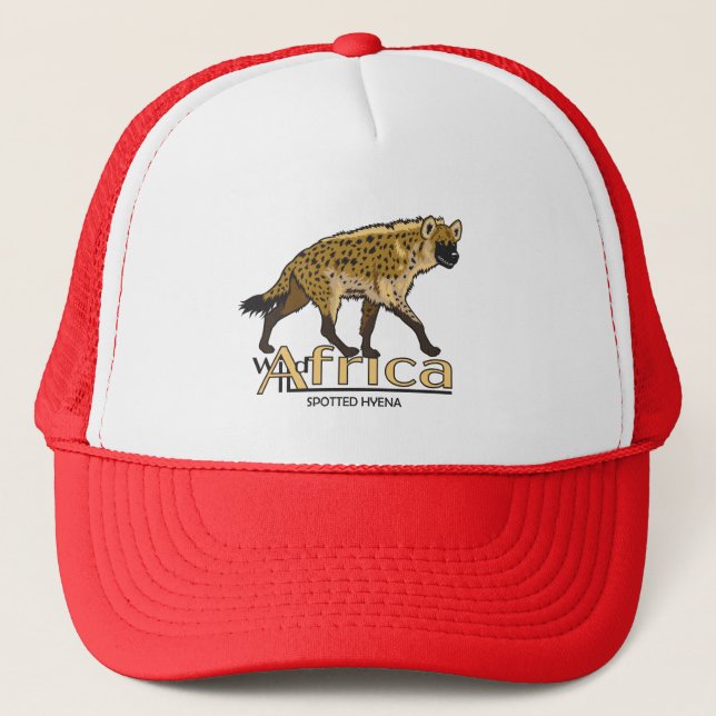 Spotted hyena. Wild Africa Trucker Hat (Front)