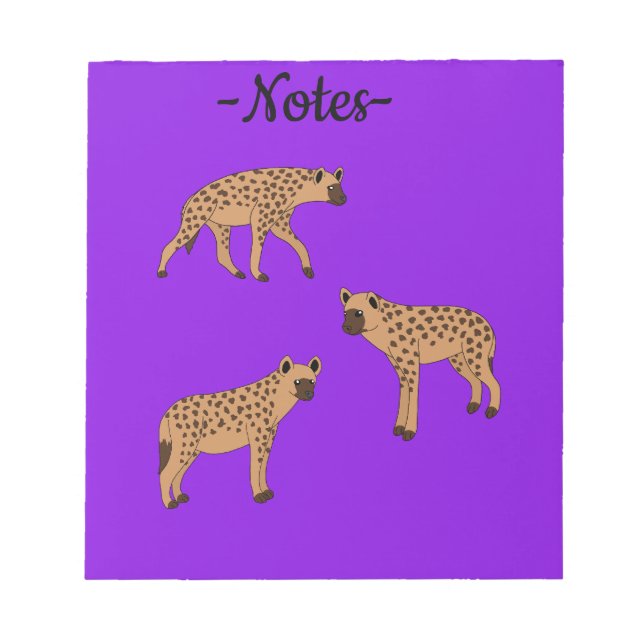 Spotted Hyenas Notepad (Front)