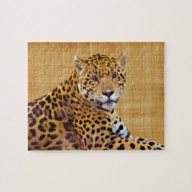 Spotted Jaguar Big Cat-lover #Gift Jigsaw Puzzle (Horizontal)