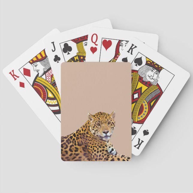 Spotted Jaguar Big Cat-lover #Gift Playing Cards (Back)