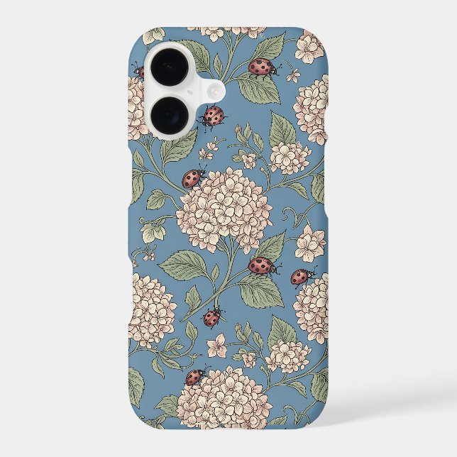 Spotted Ladybug iPhone 17 Case, Hydrangea Cluster  (Back)