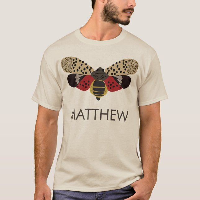 Spotted Lanternfly Bug Personalised T-Shirt (Front)
