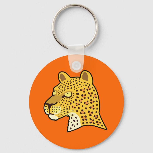 Spotted Leopard Key Ring (Front)