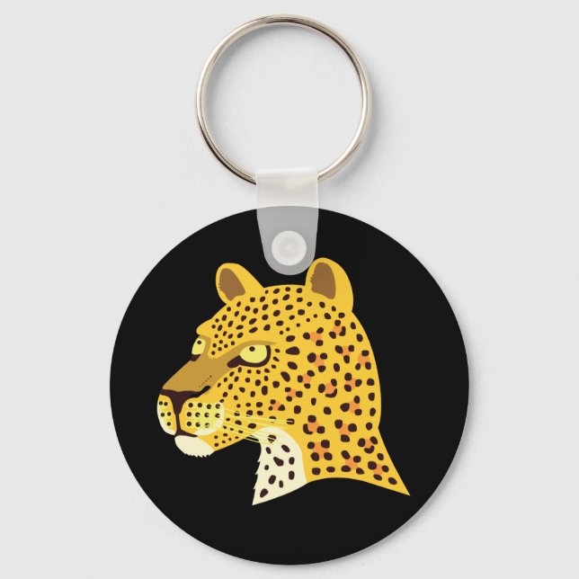 Spotted Leopard Key Ring (Front)