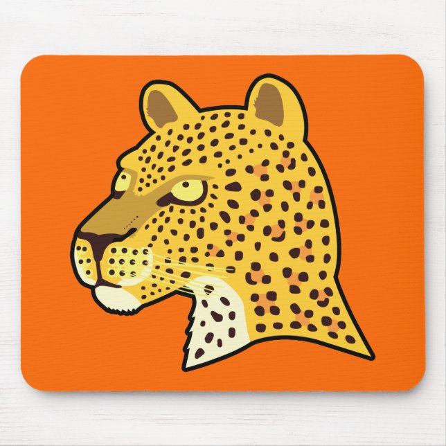 Spotted Leopard Mouse Mat (Front)