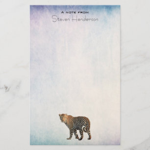 Spotted Leopard Wild Cat Photograph Stationery