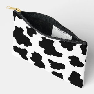 Spotted Moo Cow Dutch Holstein Animal Spots Accessory Pouch