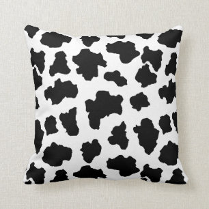 Spotted Moo Cow Dutch Holstein Animal Spots Cushion