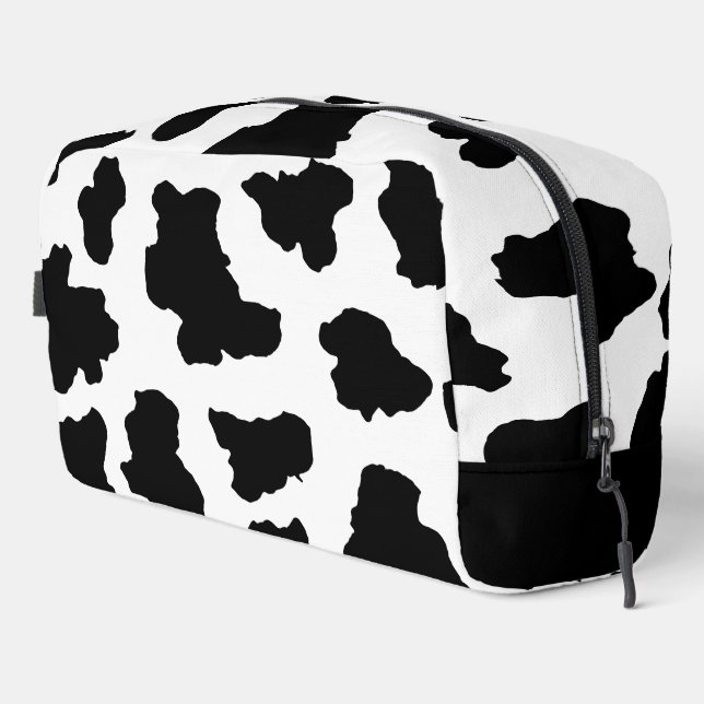 Spotted Moo Cow Dutch Holstein Animal Spots Dopp Kit (Right Corner)