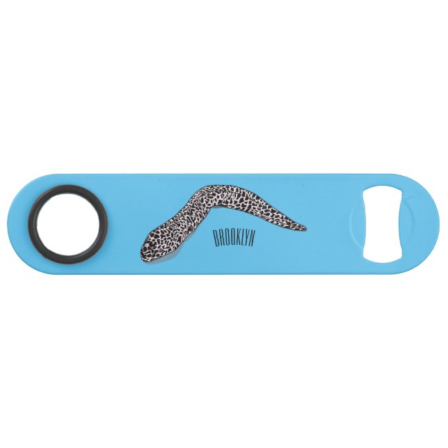 Spotted moray eel cartoon illustration (Front (Horizontal))