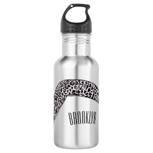 Spotted moray eel cartoon illustration 532 ml water bottle