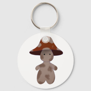Spotted mushroom child key chain