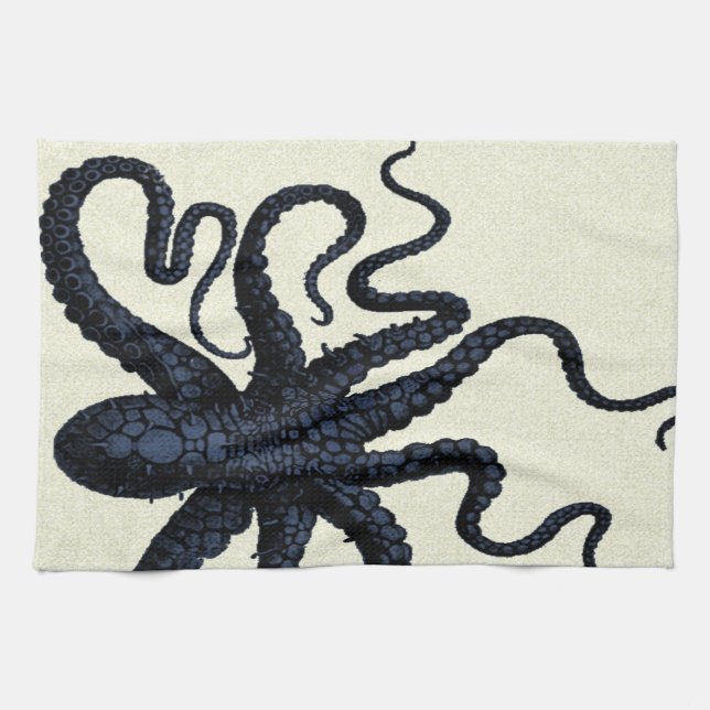 Spotted Octopus Tea Towel (Horizontal)