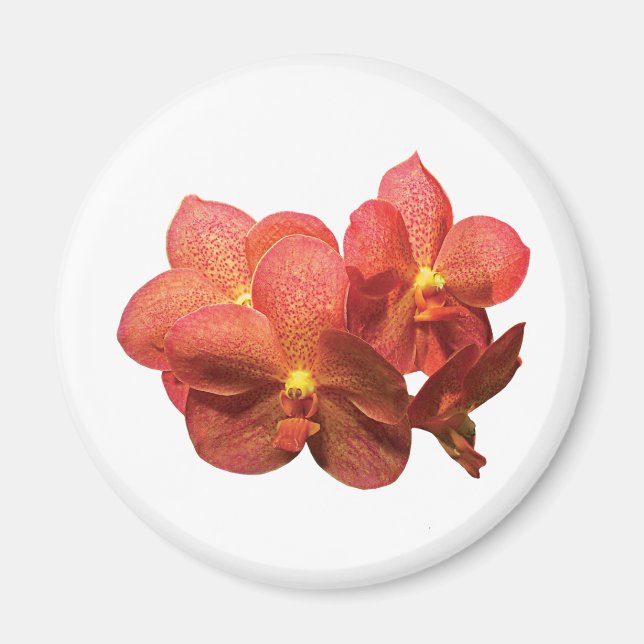 Spotted Orange Orchids Magnet (Front)