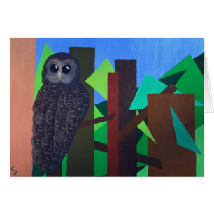 Spotted Owl Painting