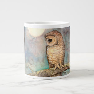 Spotted Owl Wildlife Art Large Coffee Mug