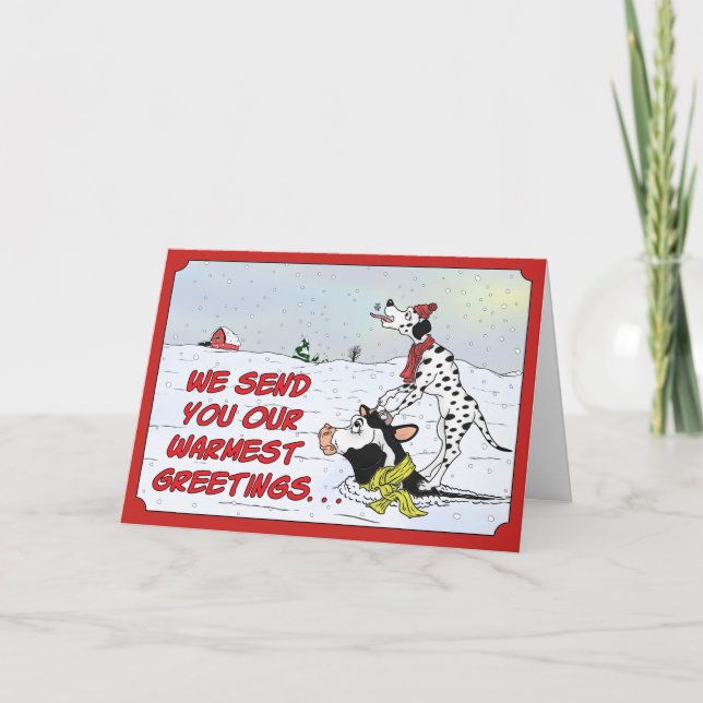 Spotted Pals Holiday Card (Front)