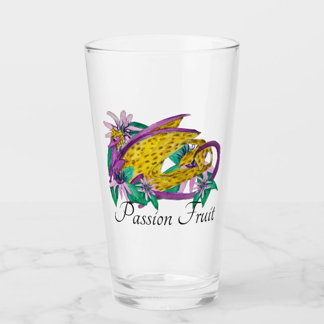 Spotted passion fruit dragon glass (Front)