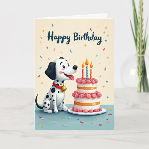 Spotted Pup Birthday Card