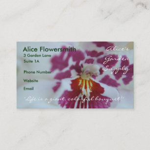 Spotted Purple Orchids business cards