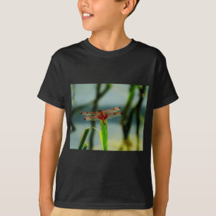 Spotted  Red and Black Dragonfly T-Shirt