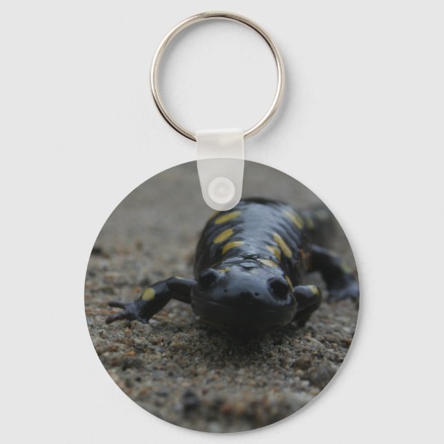 Spotted Salamander Key Ring (Front)