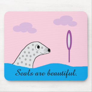 Spotted Seal has Much Beauty. Mouse Mat