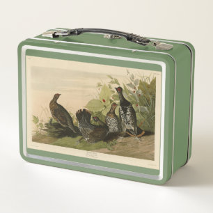 Spotted (Spruce) Grouse Audubon's Birds of America Metal Lunch Box