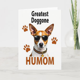 Spotted Sunglass Dog Mom Card