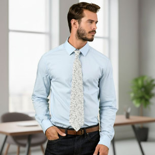 Spotted tie, white and black tie, modern wedding tie