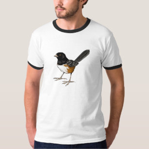 Spotted Towhee Bird, Original Art, Bird Watcher T-Shirt