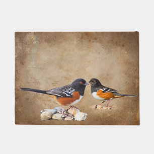 SPOTTED TOWHEE DOORMAT