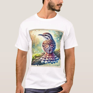 Spotted Treecreeper 061024AREF127 - Watercolor T-Shirt