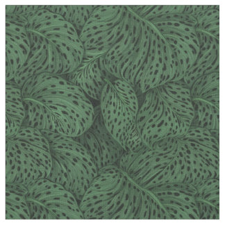Spotted tropical plants fabric