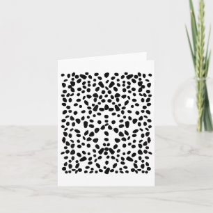 Spotted White With Black Polka Dots Dalmatian _1 Card