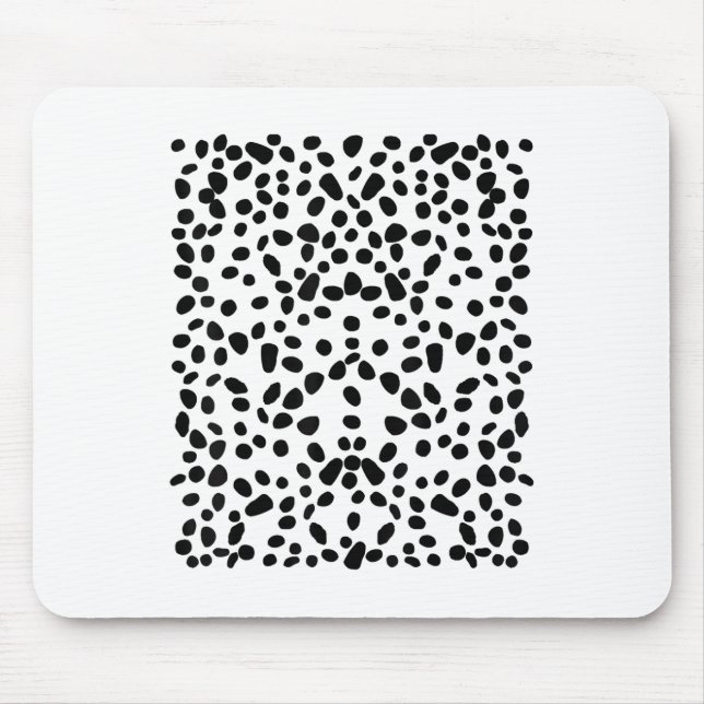Spotted White With Black Polka Dots Dalmatian _1  Mouse Mat (Front)