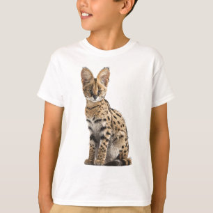 Spotted Wildcat Serval Illustration Kids T-Shirt